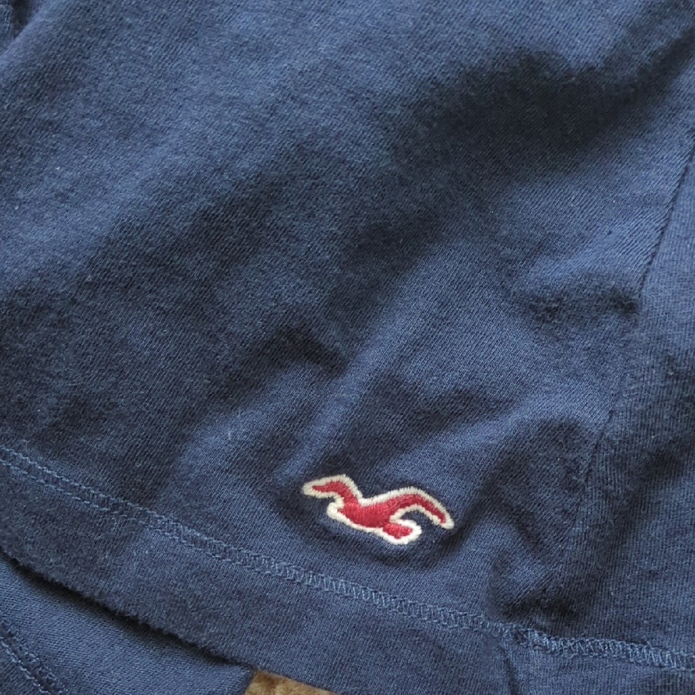 Vintage Hollister Navy Blue Babydoll Camisole Top With Ruffles - Picture 3 of 8